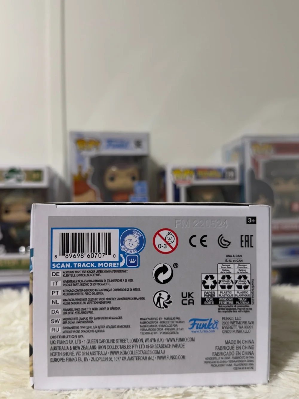 Funko Pop! Animation Black Clover Box Back - Blue Starfield Artwork